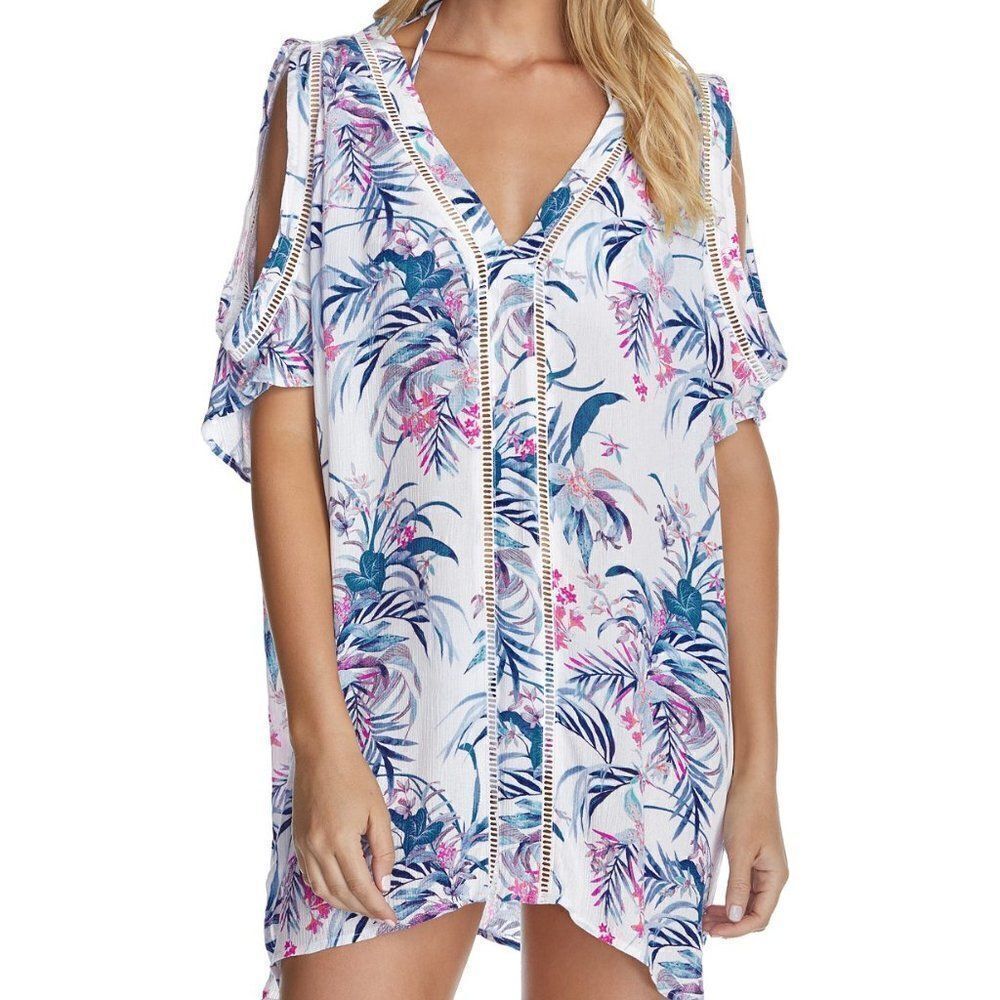 Raisins Paraiso Printed Samba Caftan Cover Up